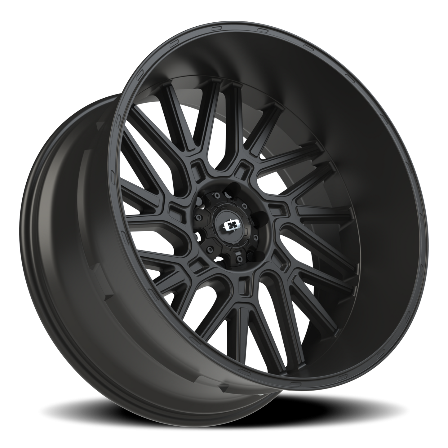 Vision Brawl 24X12 Satin Black Wheel