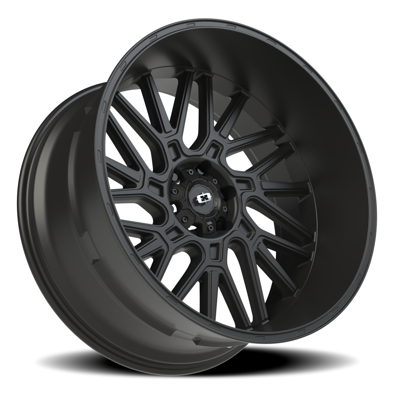 Vision Brawl 24X12 Satin Black Wheel