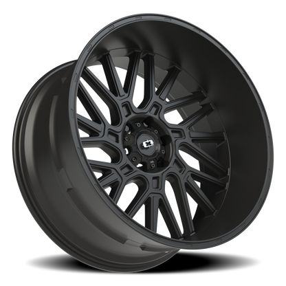 Vision Brawl 24X12 Satin Black Wheel