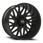 Vision Brawl 24X12 Satin Black Wheel