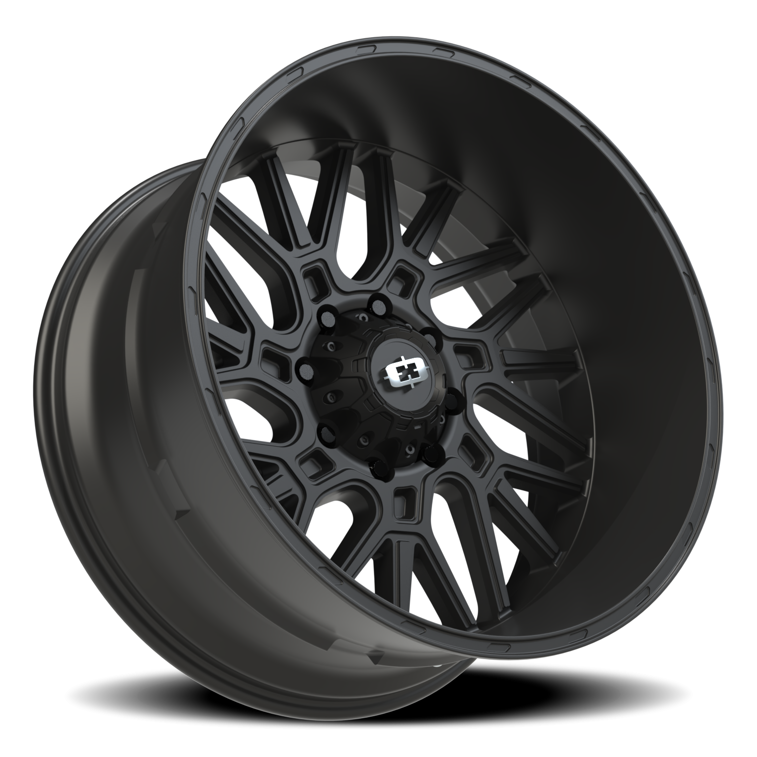 Vision Brawl 24X12 Satin Black Wheel