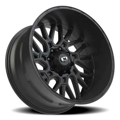 Vision Brawl 24X12 Satin Black Wheel