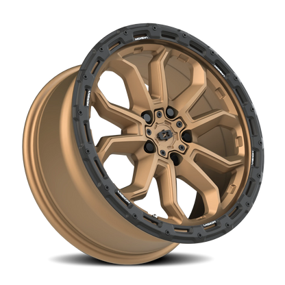 Vision Korupt 17X8 Satin Bronze Wheel