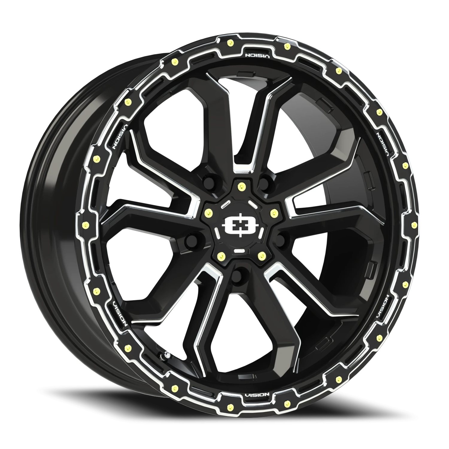 Vision Korupt 20X9 Gloss Black Milled Spoke Wheel