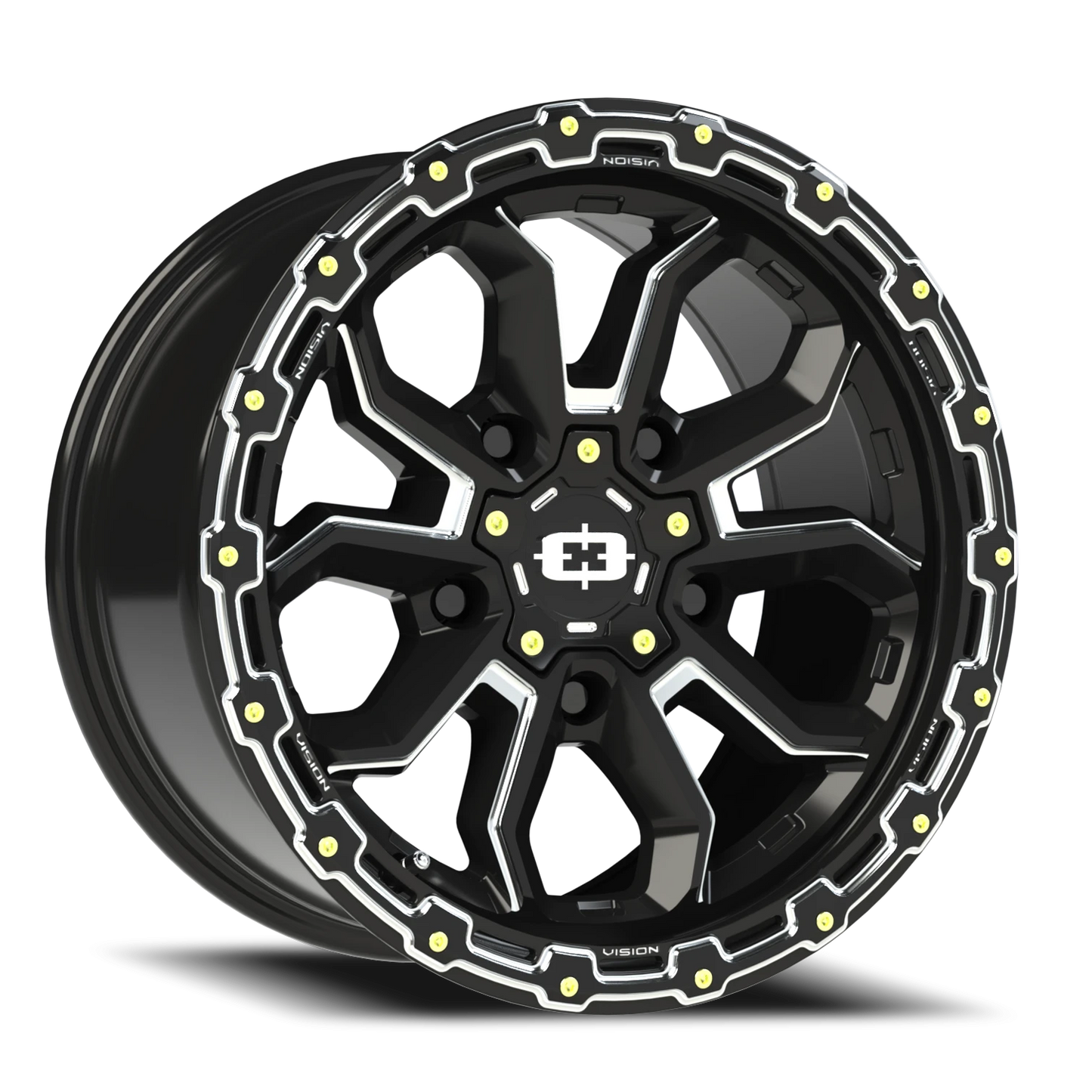 Vision Korupt 17X9 Gloss Black Milled Spoke Wheel
