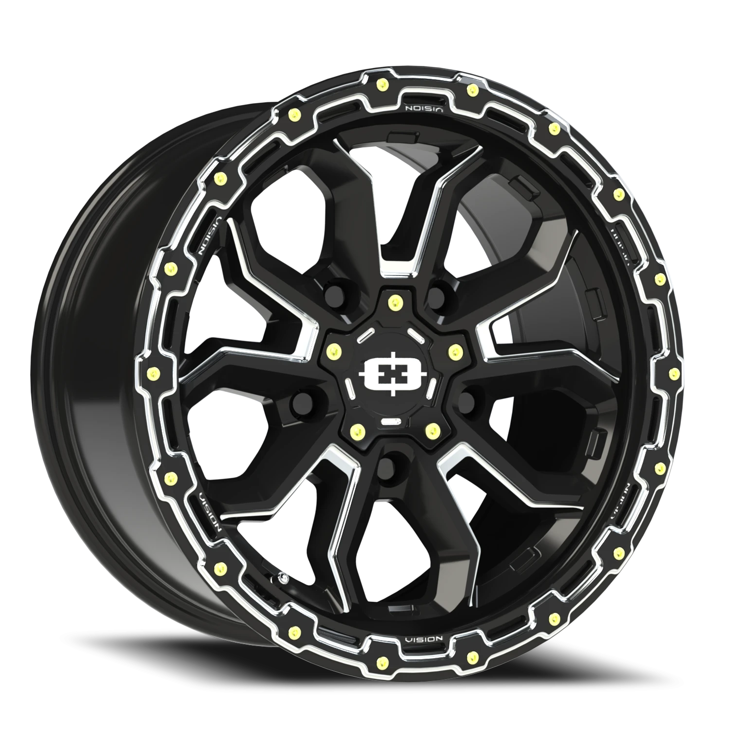 Vision Korupt 17X9 Gloss Black Milled Spoke Wheel