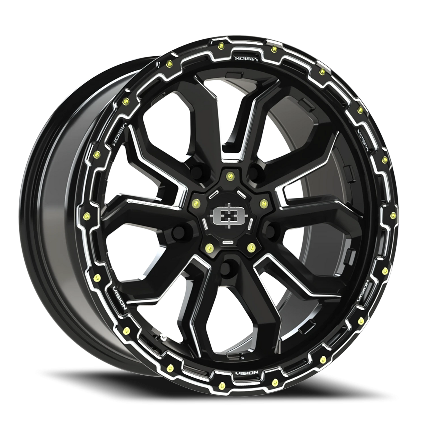 Vision Korupt 18X9 Gloss Black Milled Spoke Wheel