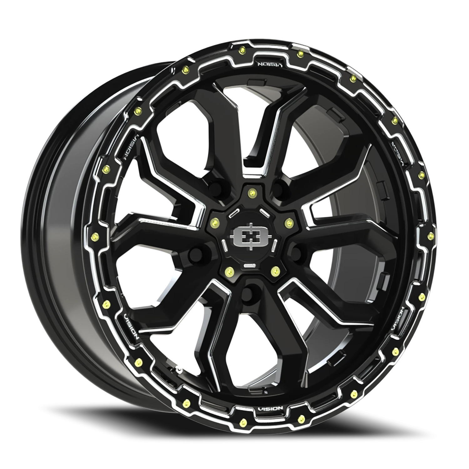 Vision Korupt 18X9 Gloss Black Milled Spoke Wheel