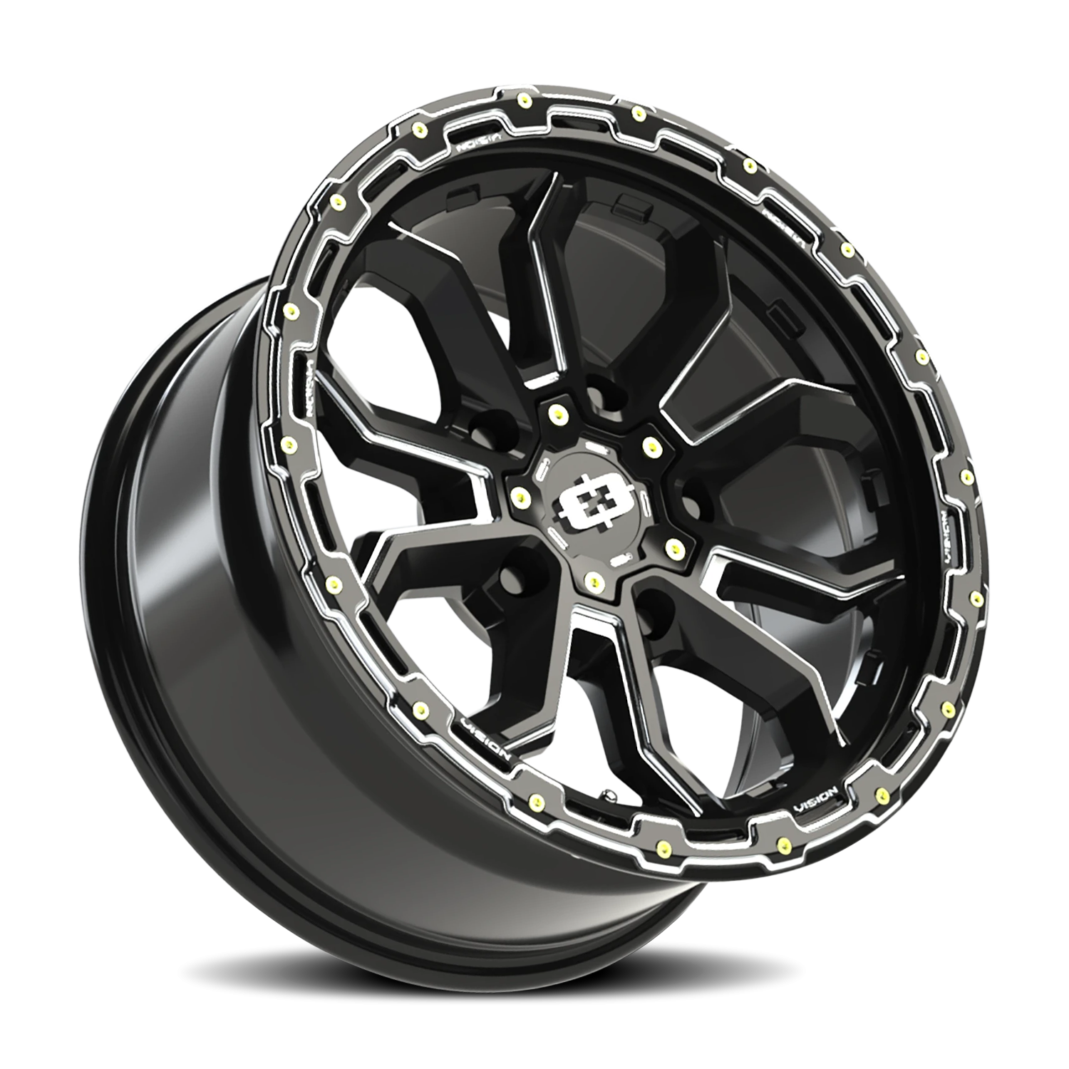 Vision Korupt 18X9 Gloss Black Milled Spoke Wheel