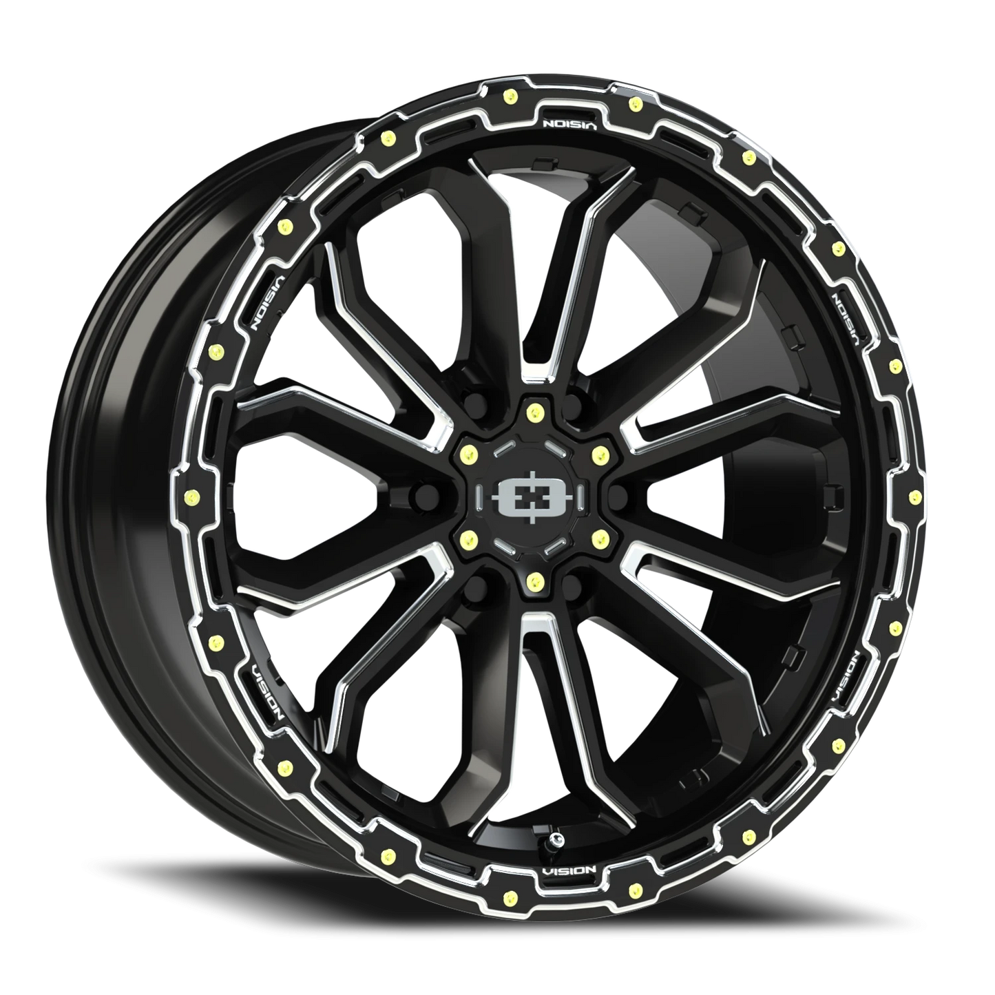 Vision Korupt 20X9 Gloss Black Milled Spoke Wheel