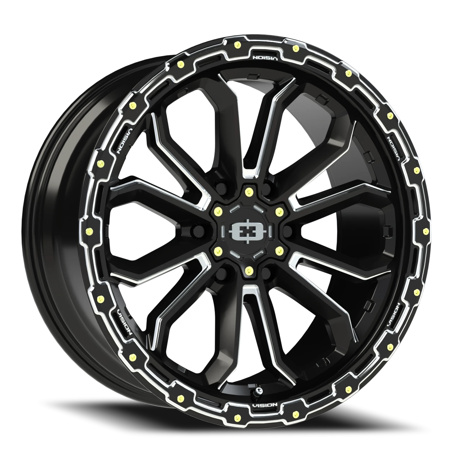 Vision Korupt 20X9 Gloss Black Milled Spoke Wheel