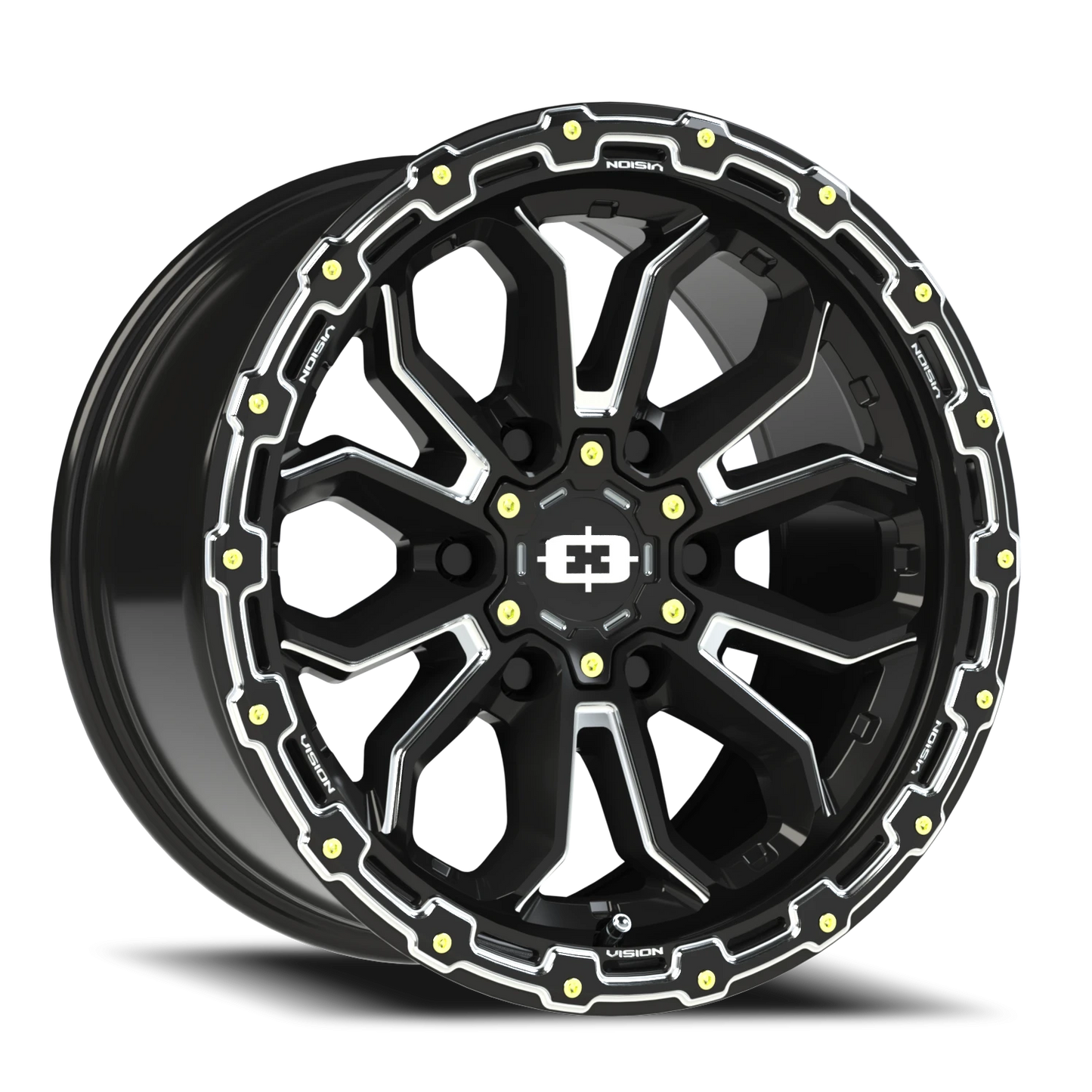 Vision Korupt 17X9 Gloss Black Milled Spoke Wheel