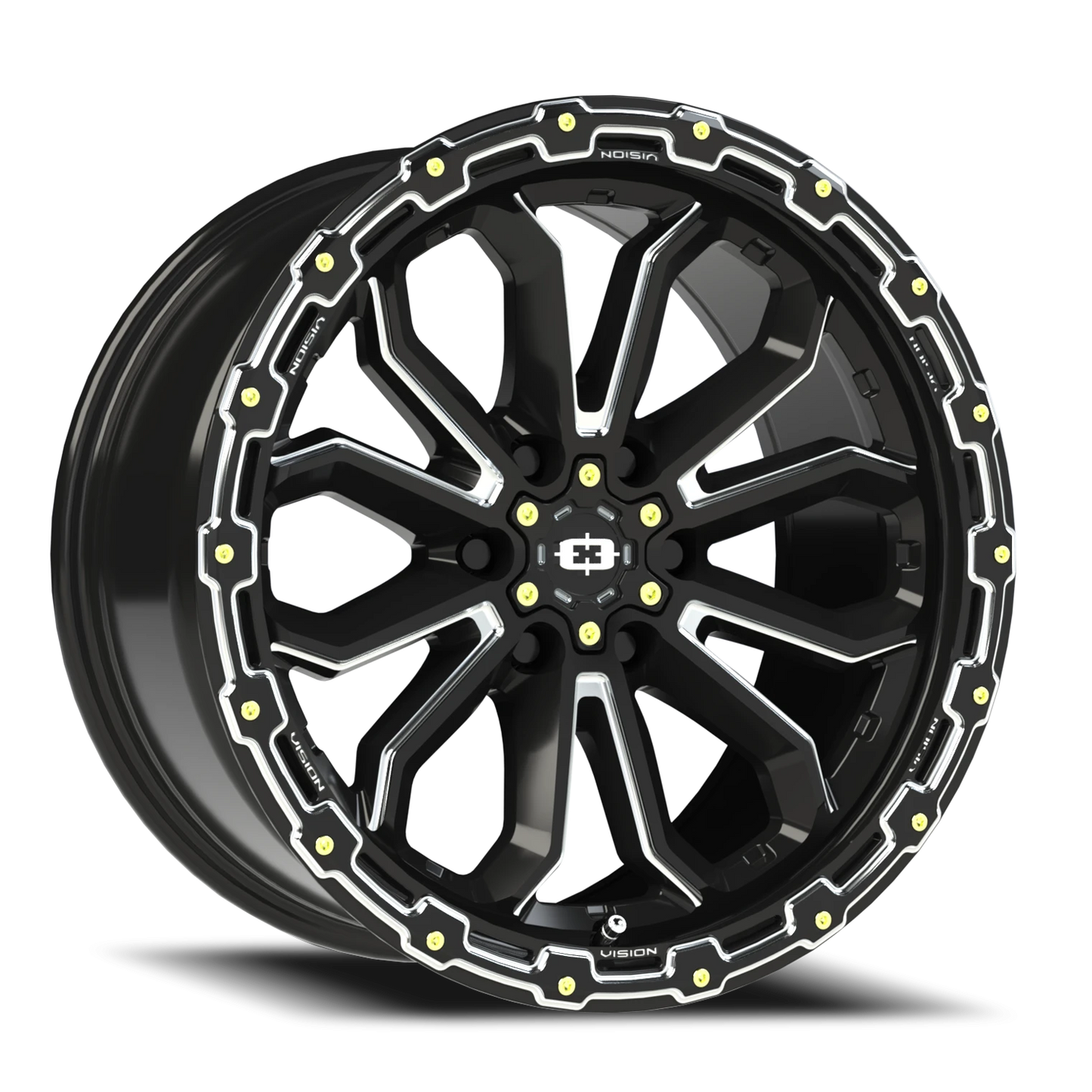 Vision Korupt 18X9 Gloss Black Milled Spoke Wheel