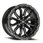 Vision Korupt 18X9 Gloss Black Milled Spoke Wheel
