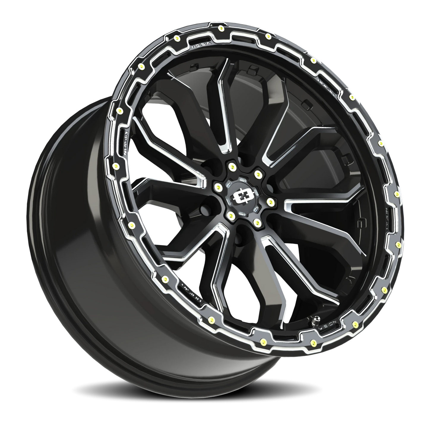 Vision Korupt 18X9 Gloss Black Milled Spoke Wheel