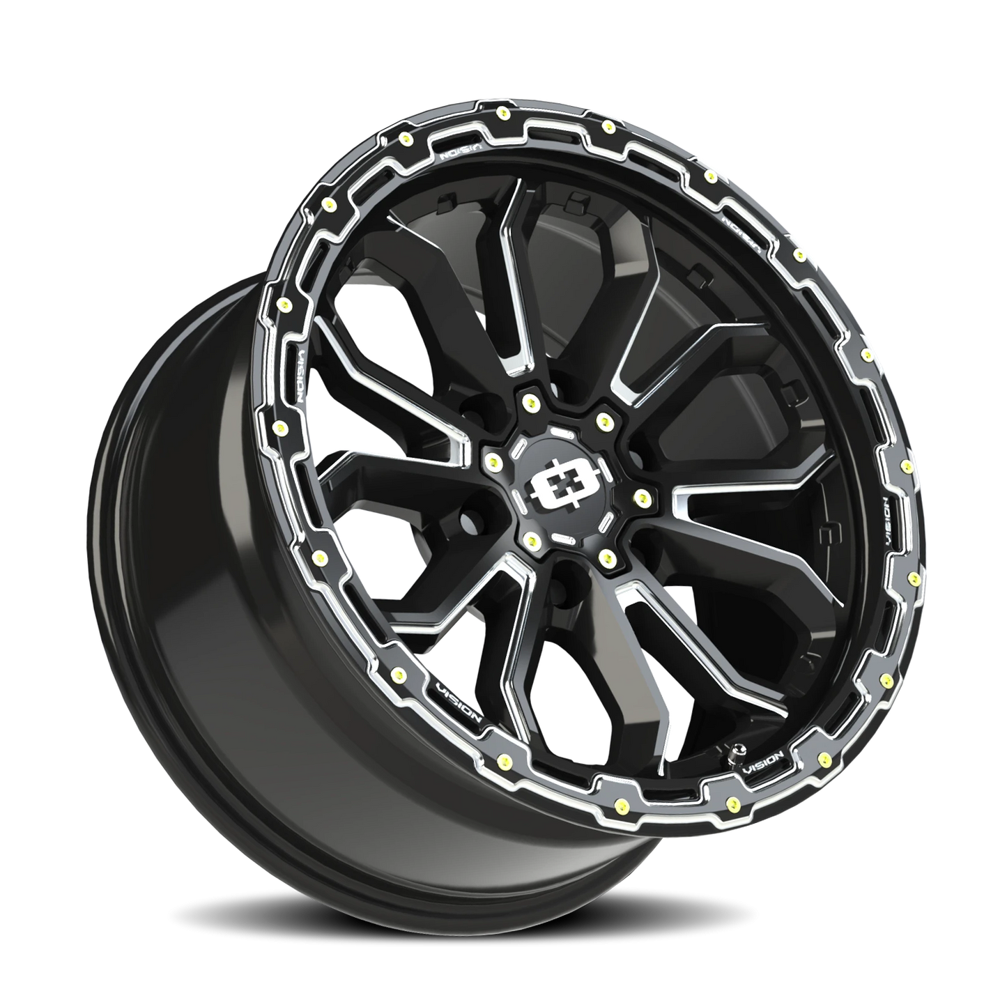 Vision Korupt 18X9 Gloss Black Milled Spoke Wheel