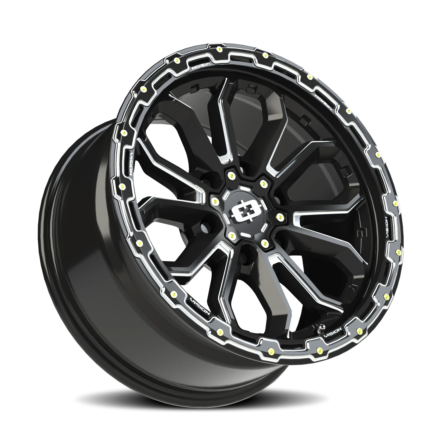 Vision Korupt 18X9 Gloss Black Milled Spoke Wheel