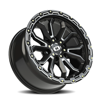 Vision Korupt 18X9 Gloss Black Milled Spoke Wheel