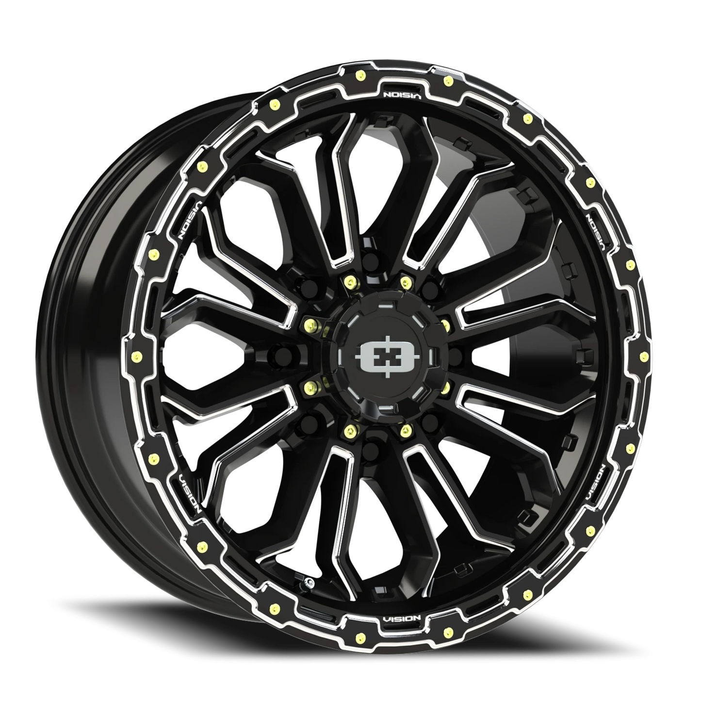 Vision Korupt 20X9 Gloss Black Milled Spoke Wheel