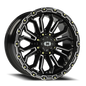 Vision Korupt 20X9 Gloss Black Milled Spoke Wheel