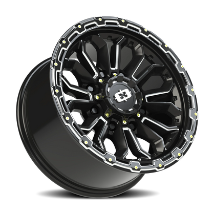 Vision Korupt 18X9 Gloss Black Milled Spoke Wheel