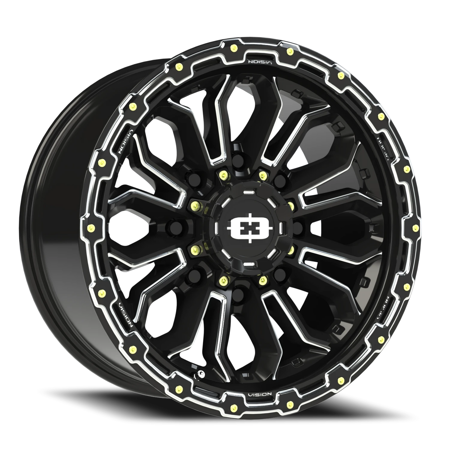 Vision Korupt 18X9 Gloss Black Milled Spoke Wheel