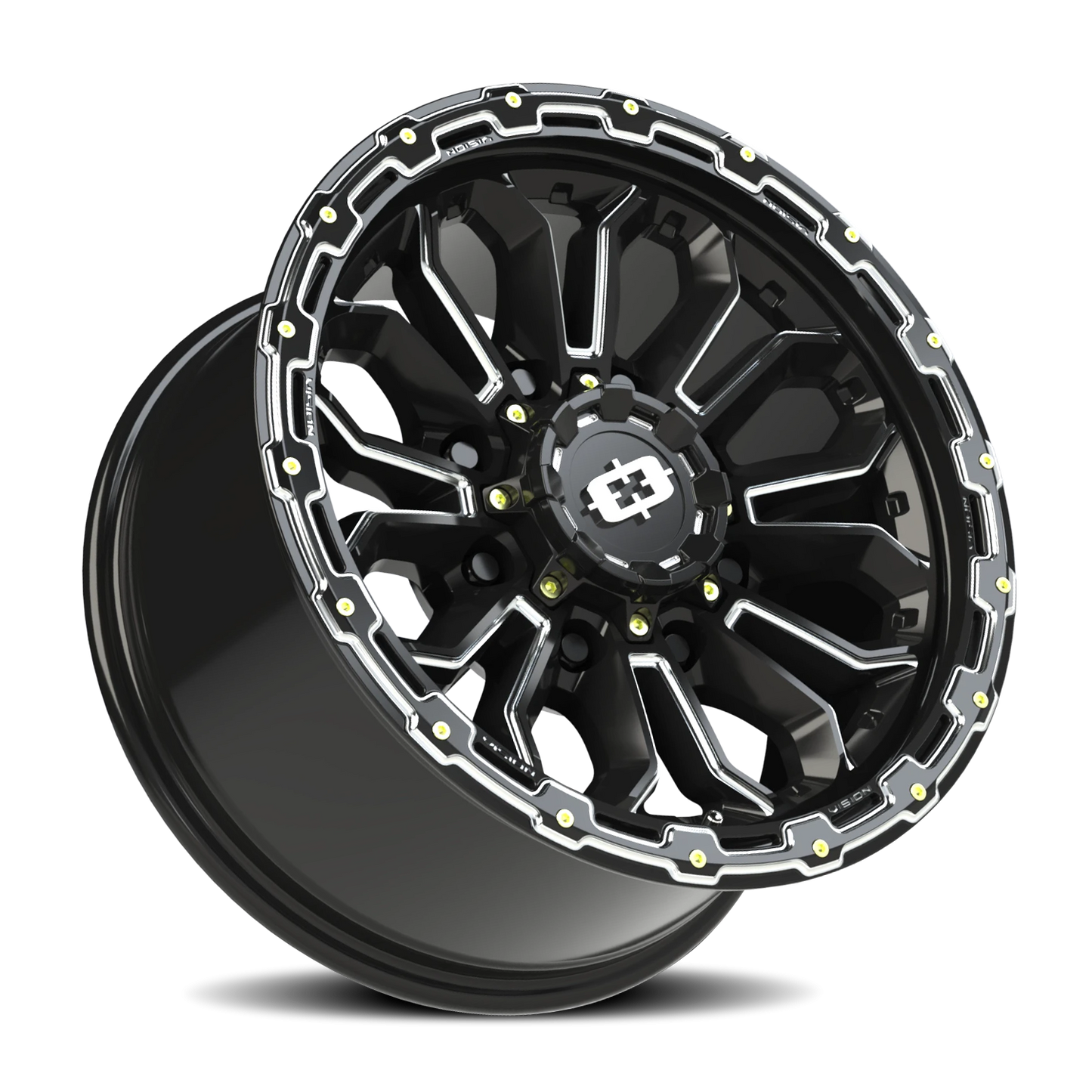 Vision Korupt 18X9 Gloss Black Milled Spoke Wheel