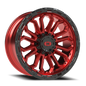 Vision Korupt 20X9 Gloss Red w/Gloss Black Lip Wheel