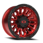 Vision Korupt 16X8 Gloss Red w/Gloss Black Lip Wheel