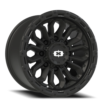Vision Korupt 17X9 Satin Black Wheel