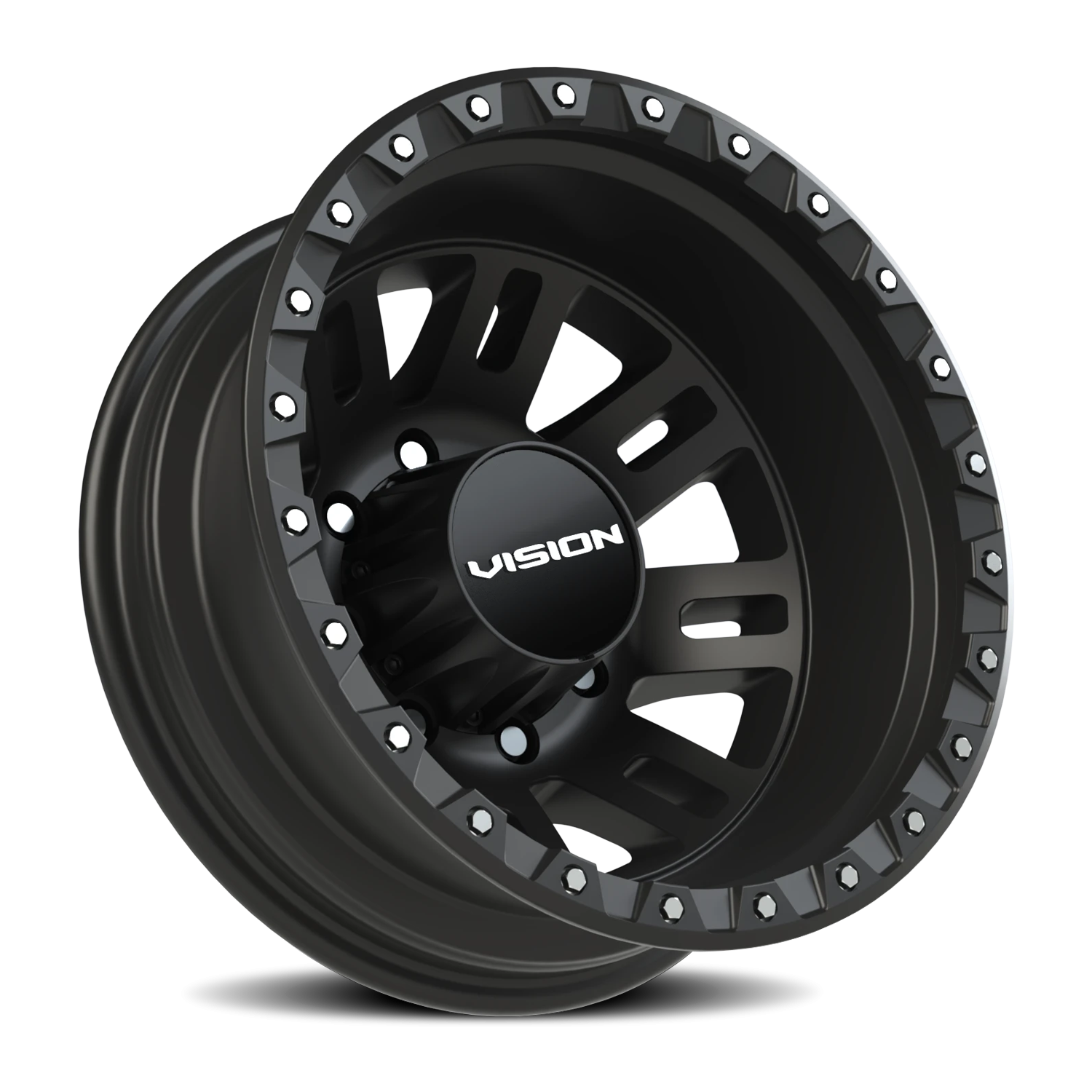 Vision Dual 17X6.5 Satin Black Wheel
