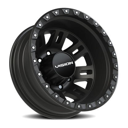 Vision Dual 17X6.5 Satin Black Wheel