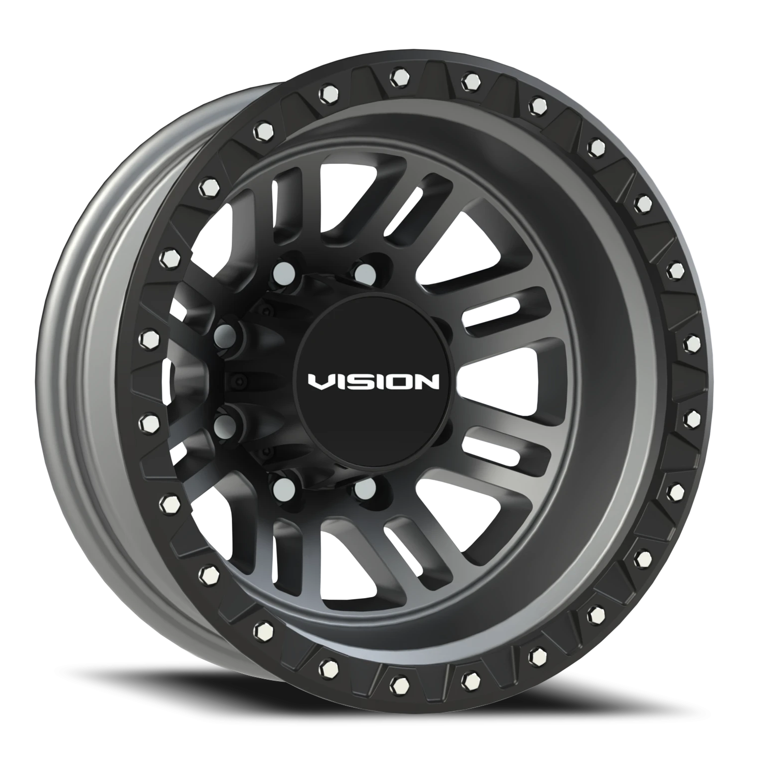 Vision MANX2 16X6 Satin Grey Wheel
