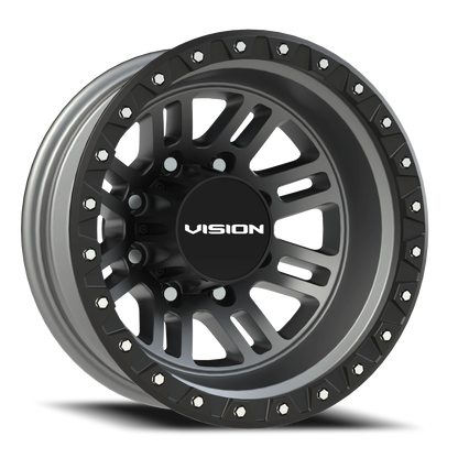 Vision MANX2 16X6 Satin Grey Wheel