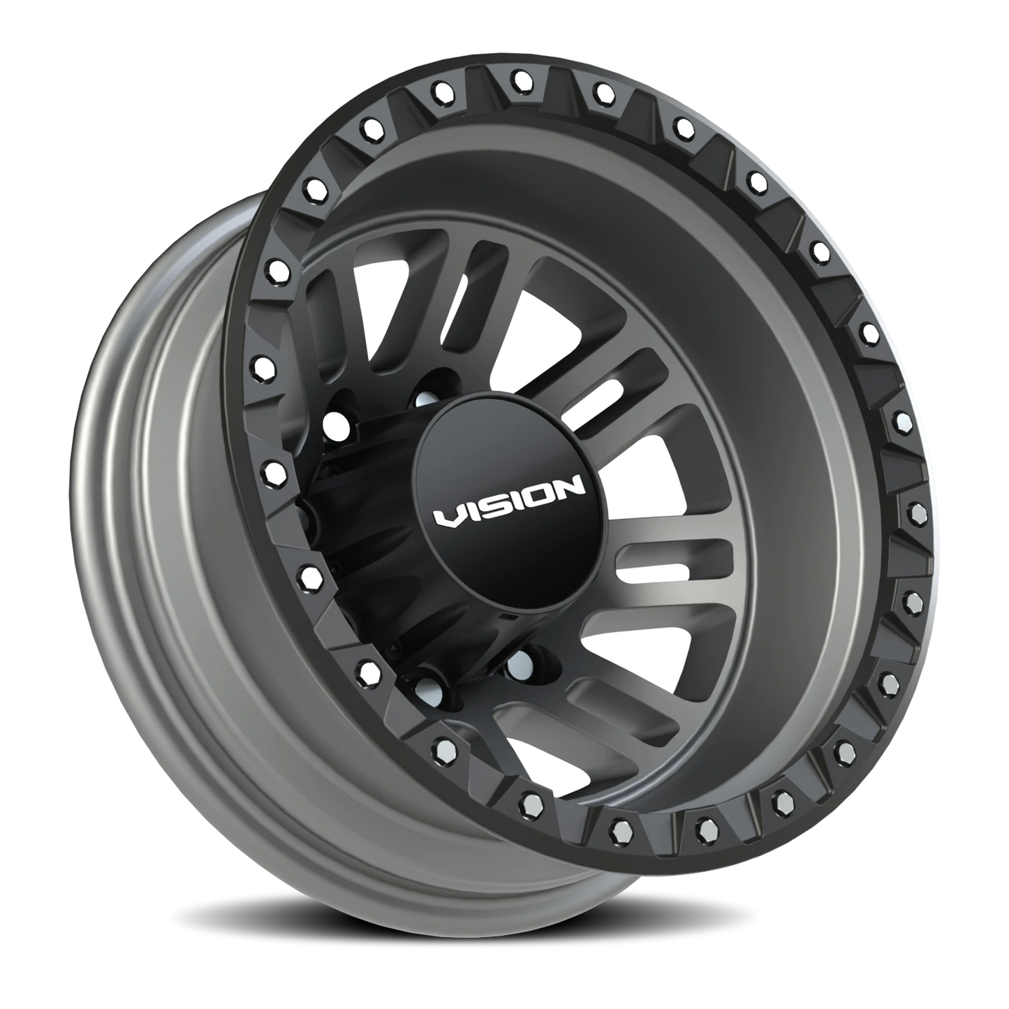 Vision MANX2 16X6 Satin Grey Wheel