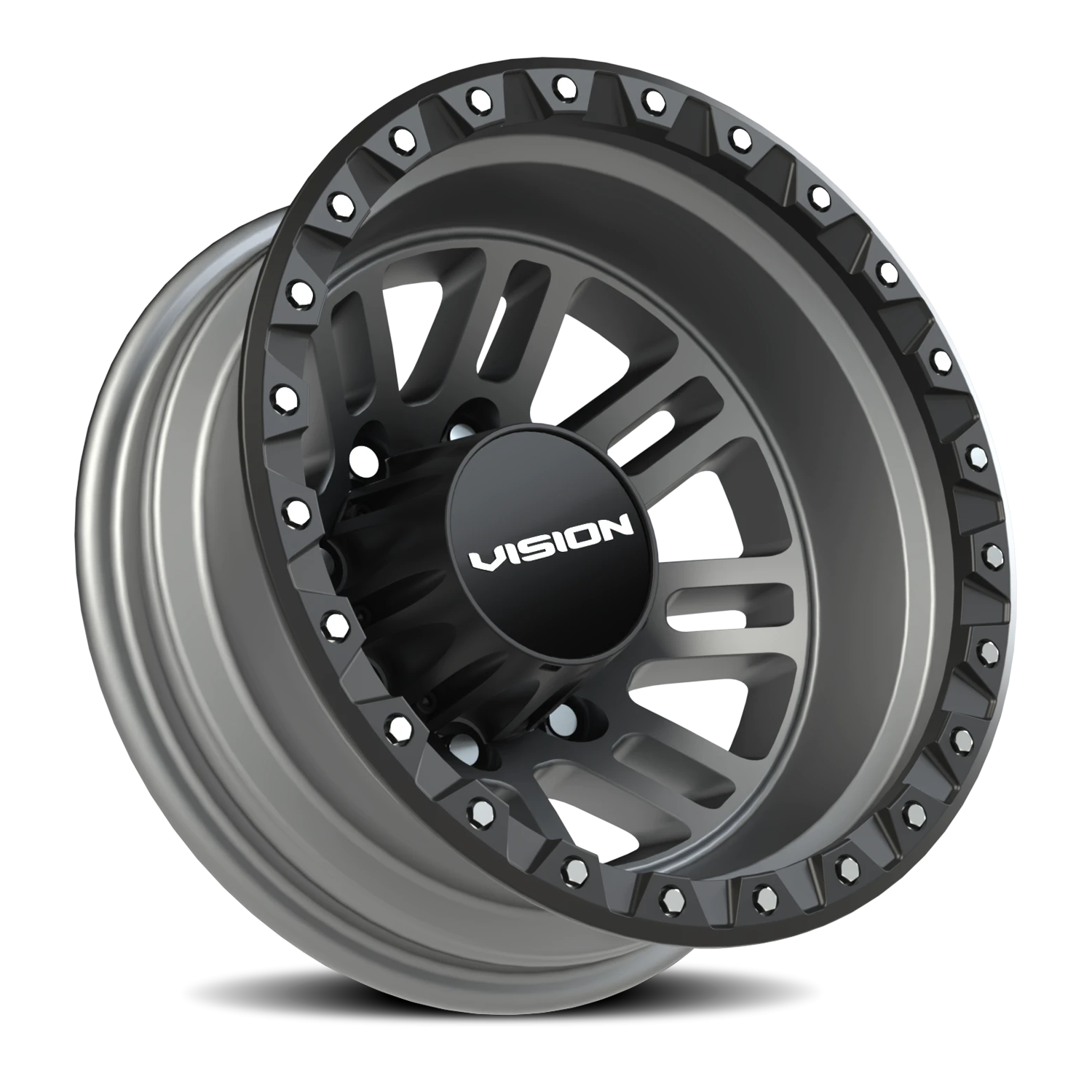 Vision MANX2 16X6 Satin Grey Wheel