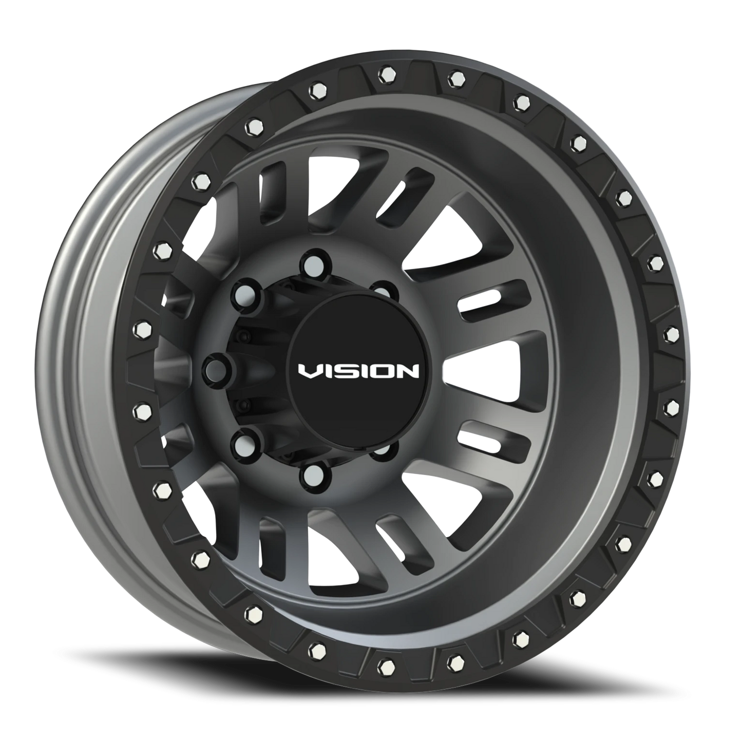 Vision MANX2 17X6.5 Satin Grey Wheel