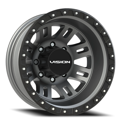 Vision MANX2 17X6.5 Satin Grey Wheel