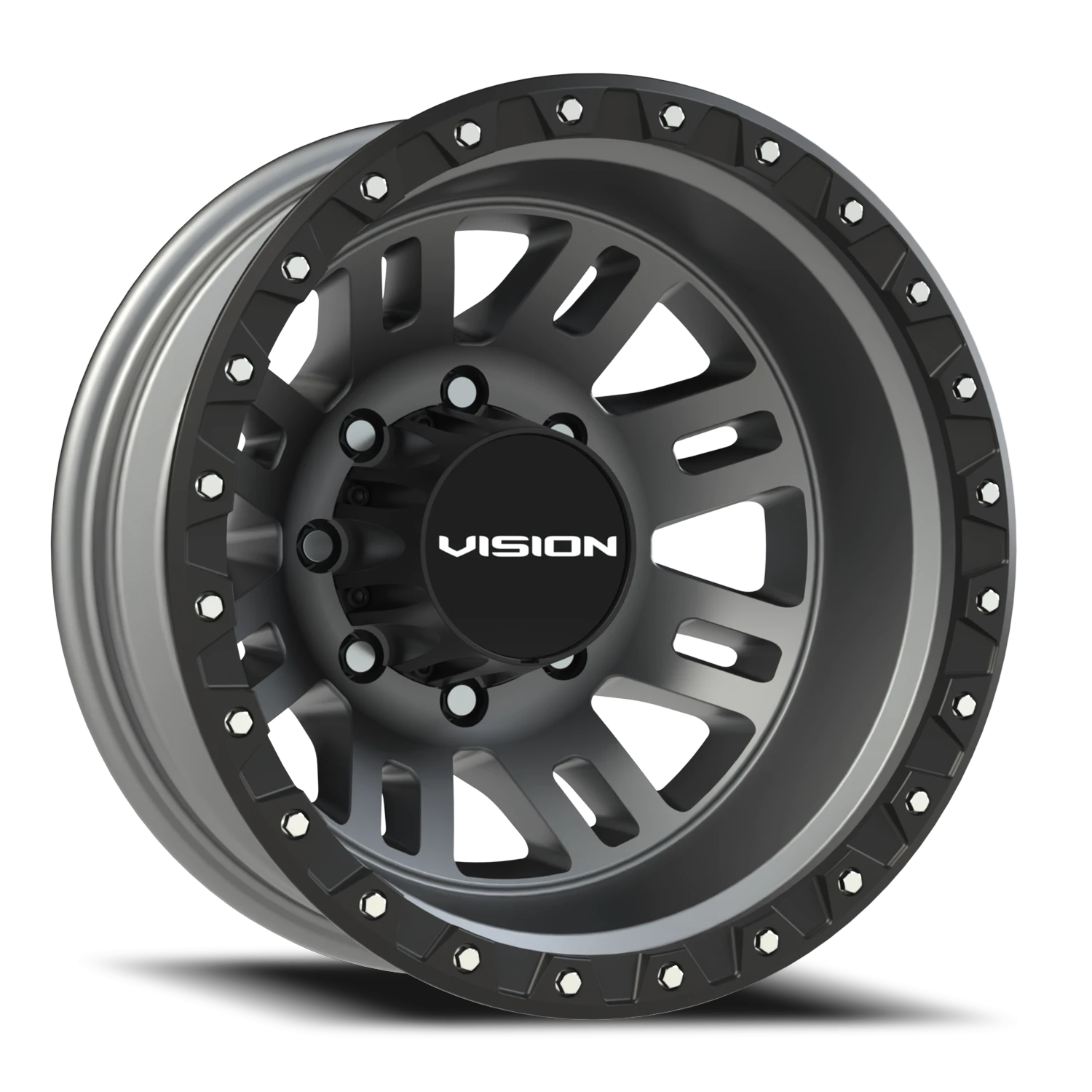 Vision MANX2 17X6.5 Satin Grey Wheel