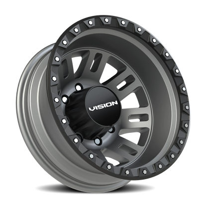 Vision MANX2 17X6.5 Satin Grey Wheel