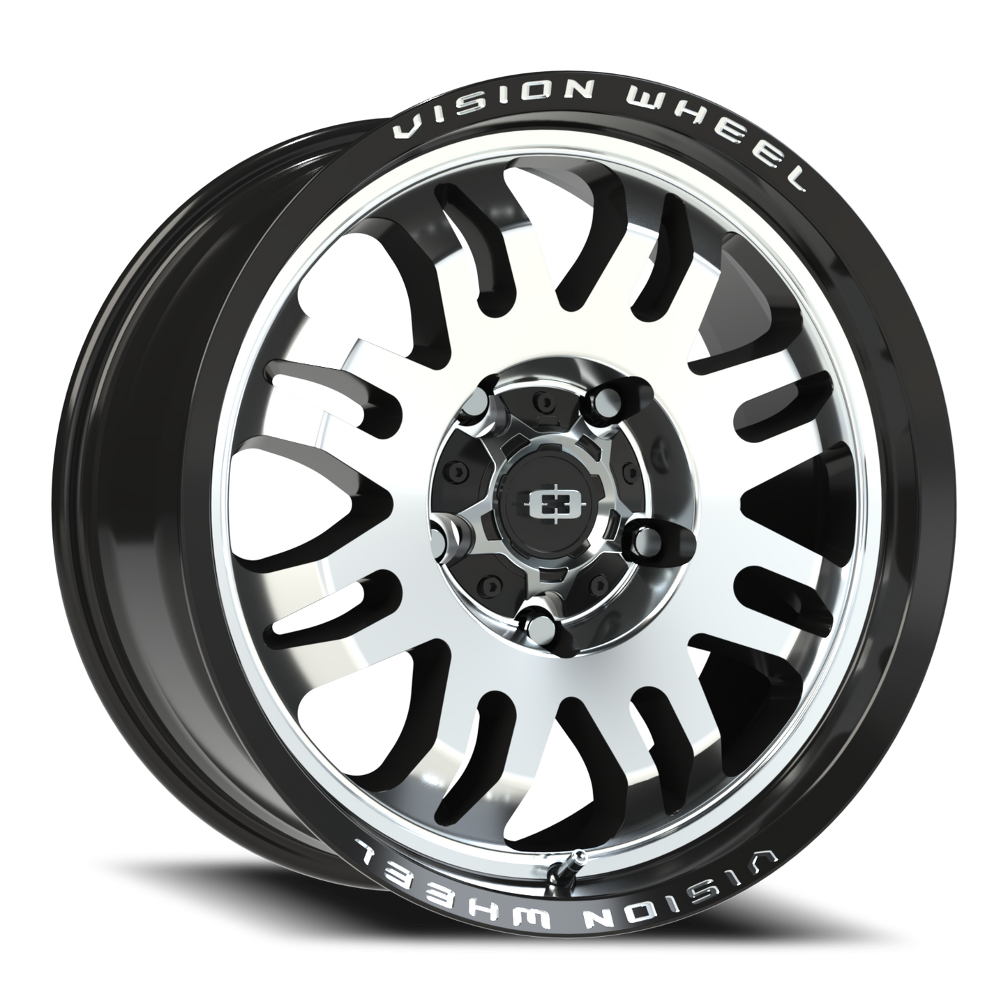 Vision Inferno 18X8.5 Gloss Black Machined Face Wheel