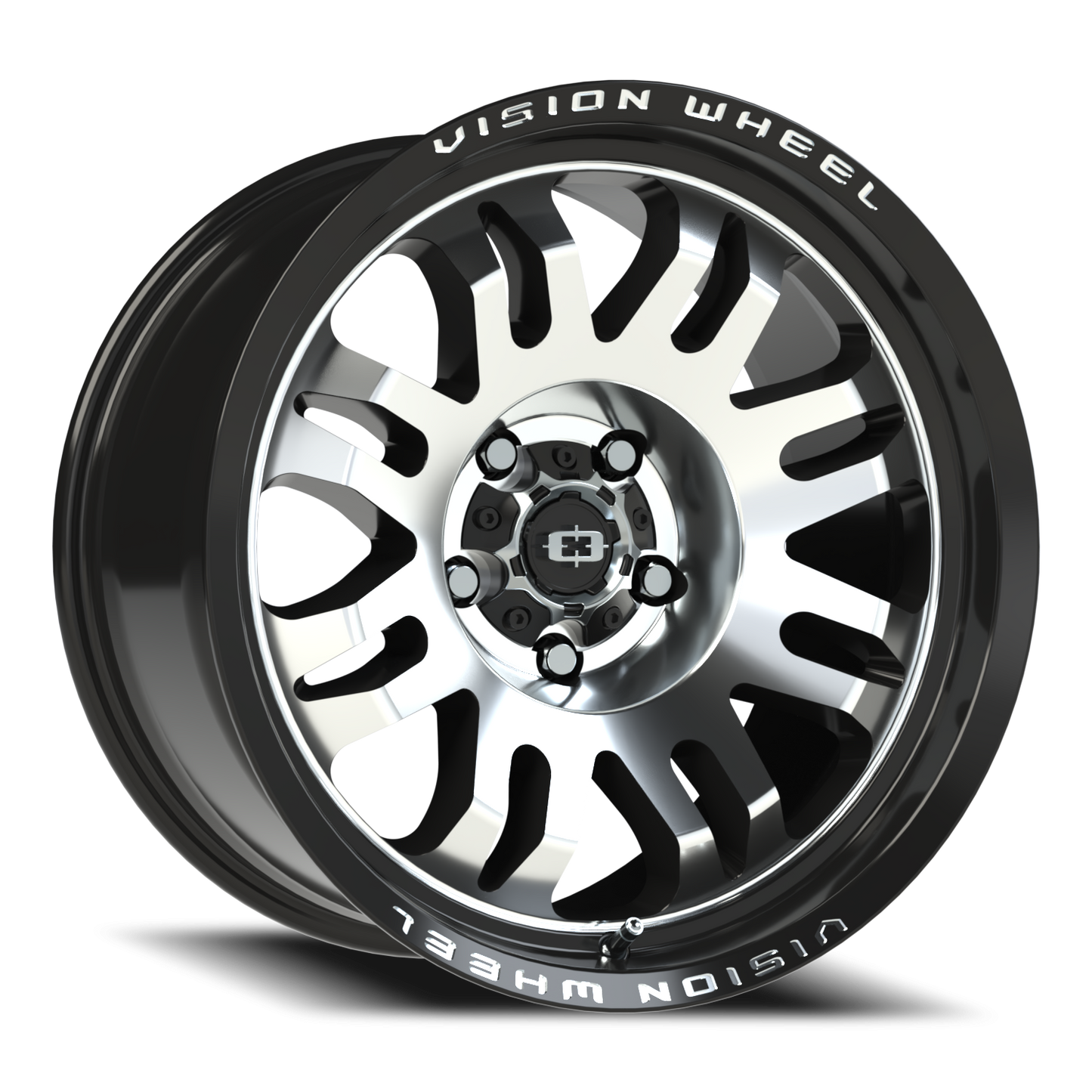 Vision Inferno 18X9.5 Gloss Black Machined Face Wheel