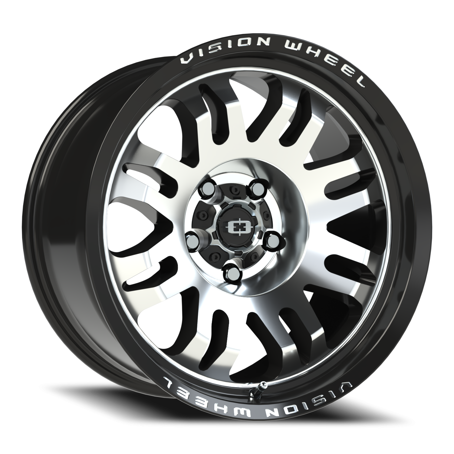 Vision Inferno 18X9.5 Gloss Black Machined Face Wheel
