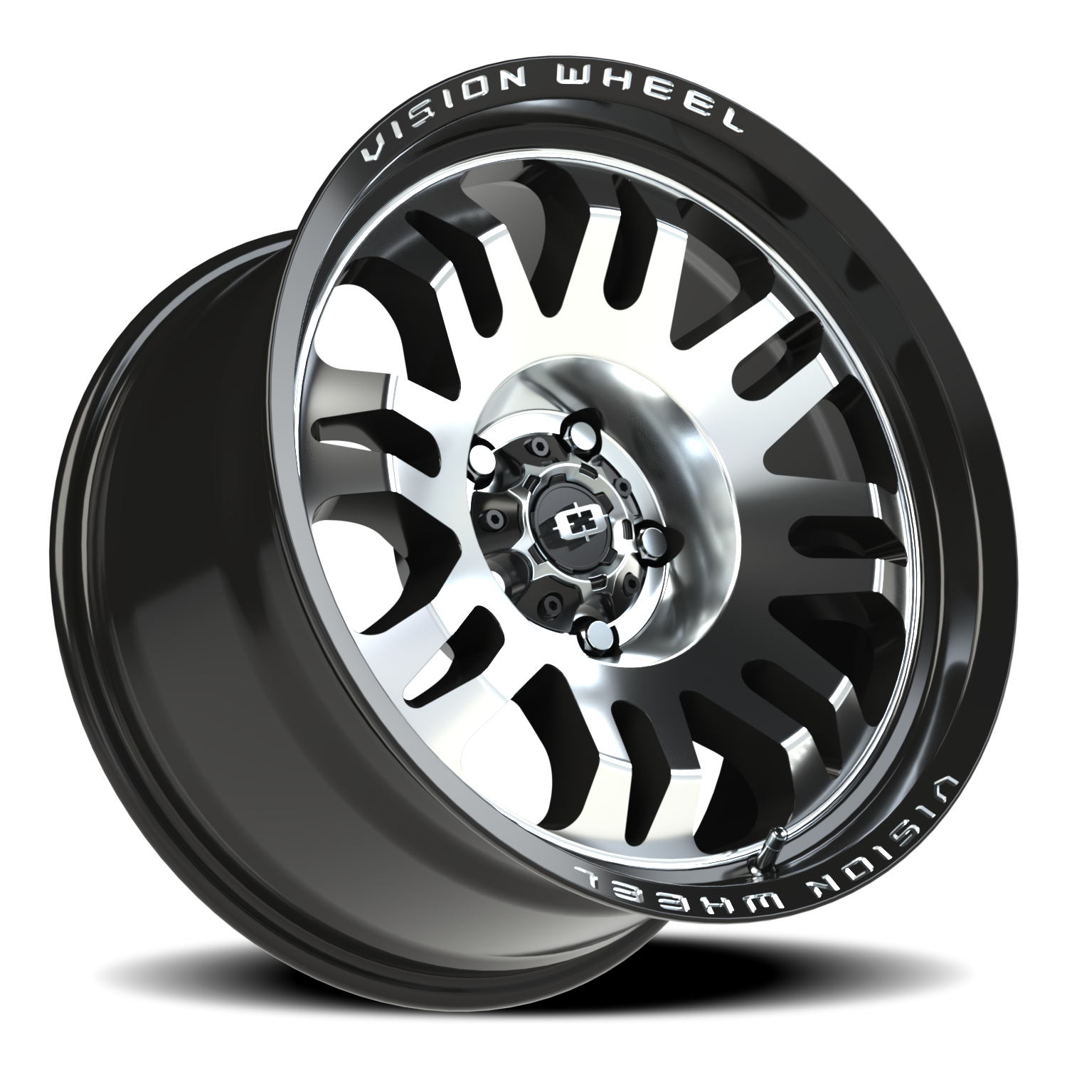 Vision Inferno 18X9.5 Gloss Black Machined Face Wheel