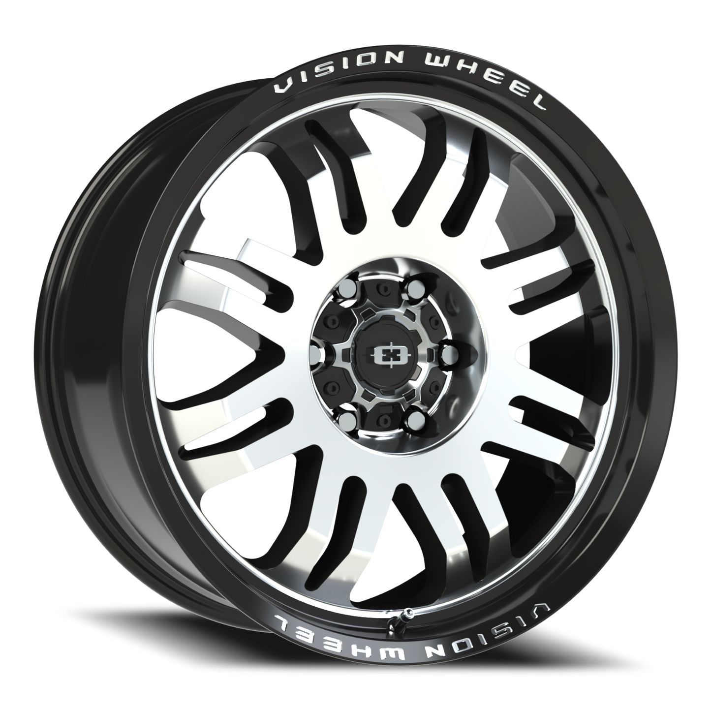 Vision Inferno 20X9 Gloss Black Machined Face Wheel