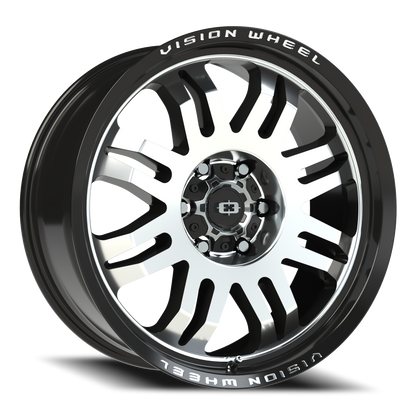 Vision Inferno 20X9 Gloss Black Machined Face Wheel
