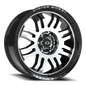 Vision Inferno 20X9 Gloss Black Machined Face Wheel