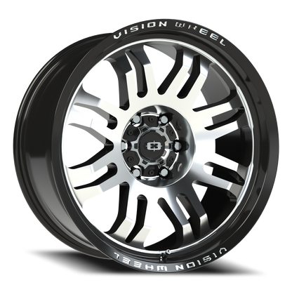 Vision Inferno 20X9.5 Gloss Black Machined Face Wheel