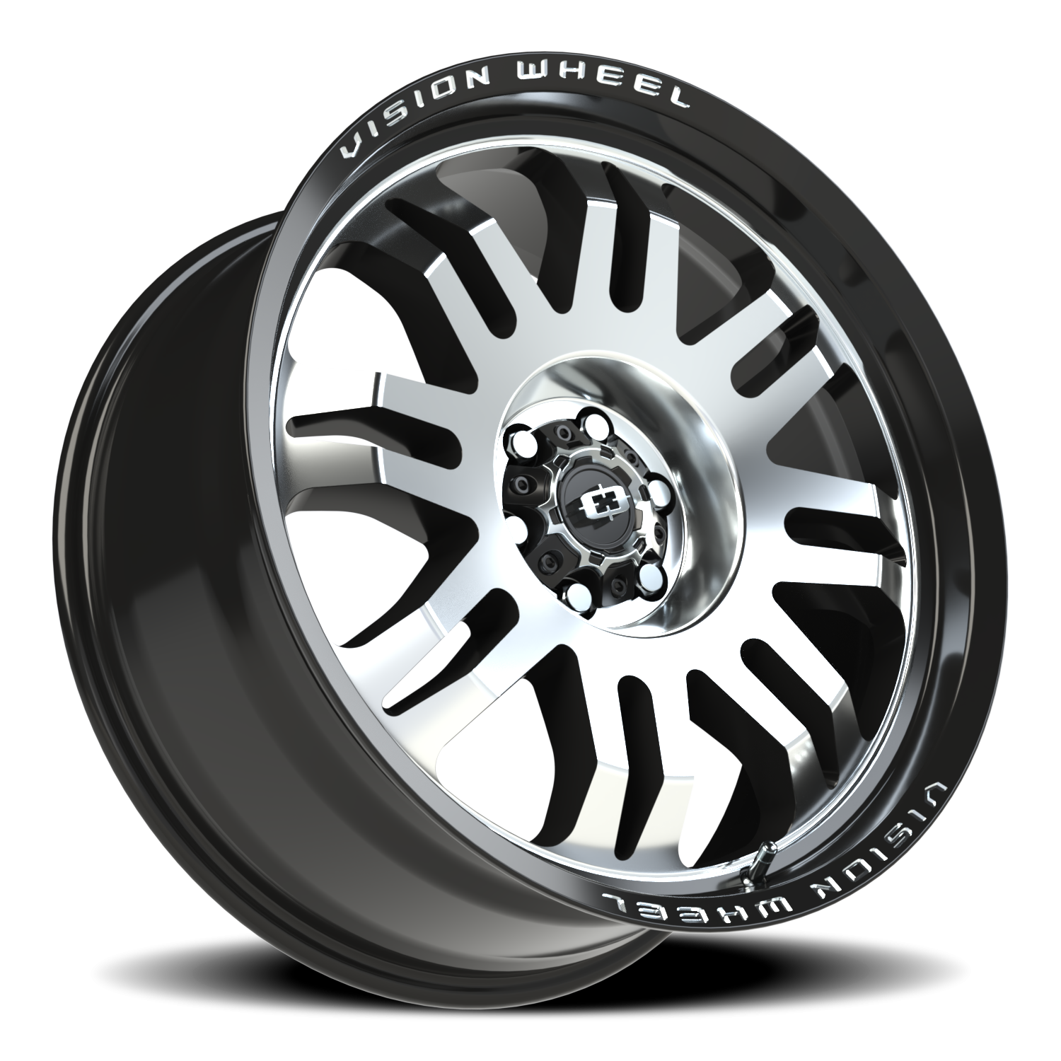 Vision Inferno 20X9 Gloss Black Machined Face Wheel