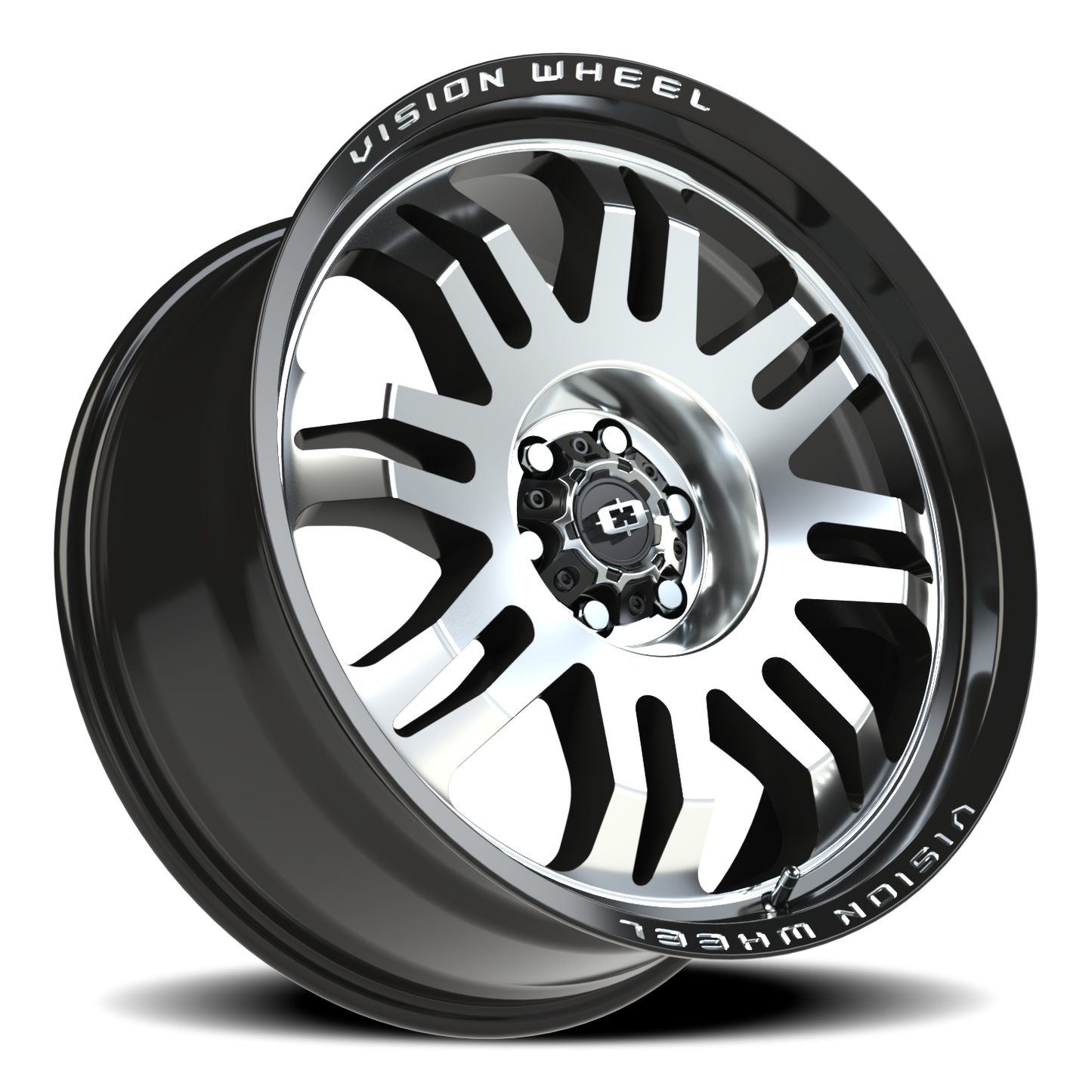 Vision Inferno 20X9 Gloss Black Machined Face Wheel